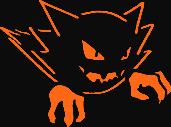 gengar pumpkin stencil